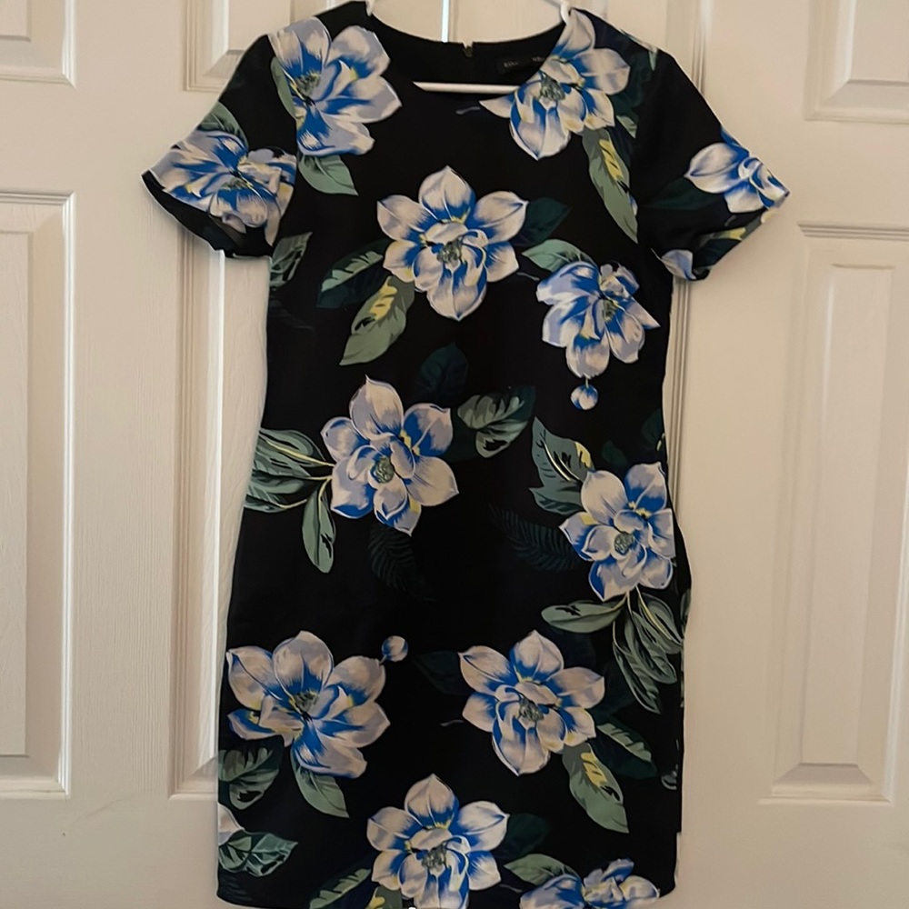Banana Republic blue and white flora dress.